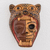 Wood mask, 'Face of a Warrior' - Hand-Carved Wood Jaguar Warrior Mask from Guatemala (image 2) thumbail