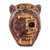 Wood mask, 'Face of a Warrior' - Hand-Carved Wood Jaguar Warrior Mask from Guatemala (image 2a) thumbail