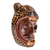 Wood mask, 'Face of a Warrior' - Hand-Carved Wood Jaguar Warrior Mask from Guatemala (image 2b) thumbail