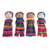 Muñecas decorativas de algodón, 'Worry Doll Village' (set de 100) - Muñecas decorativas de algodón tejidas a mano (juego de 100)