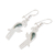 Jade dangle earrings, 'Gleaming Macaw' - Green Jade Macaw Dangle Earrings from Guatemala (image 2c) thumbail
