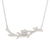 Sterling silver pendant necklace, 'Nest of Love' - Modern Sterling Silver Tree Pendant Necklace from Costa Rica thumbail