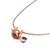 Handblown glass pendant necklace, 'Cute Sloth' - Handblown Glass Sloth Pendant Necklace from Costa Rica