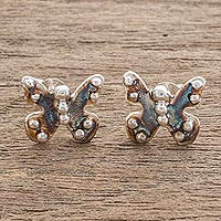 Featured review for Sterling silver stud earrings, Real Freedom