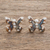 Sterling silver stud earrings, 'Real Freedom' - Modern Sterling Silver Butterfly Stud Earrings thumbail