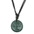 Jade pendant necklace, 'Tree Branches' - Tree Motif Dark Green Jade Pendant Necklace from Guatemala (image 2b) thumbail