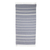 Cotton beach towel, 'Fresh Relaxation in Cadet Blue' - Striped Cotton Beach Towel in Cadet Blue from Guatemala