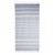 Cotton beach towel, 'Fresh Relaxation in Celadon' - Striped Cotton Beach Towel in Celadon from Guatemala