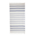 Cotton beach towel, 'Sweet Relaxation in Snow White' - Snow White Cotton Beach Towel with Indigo Stripes