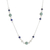 Jade and lapis lazuli pendant necklace, 'Subtle Combination' - Round Jade and Lapis Lazuli Pendant Necklace from Guatemala thumbail