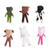 Muñecos decorativos de algodón, (juego de 6) - Muñecas preocupantes decorativas de algodón con temática animal (juego de 6)
