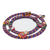 Cotton wall mirror, 'Quitapenas Harmony' - Colorful Cotton Wall Mirror with Worry Dolls from Guatemala (image 2c) thumbail