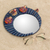 Cotton wall mirror, 'Quitapenas Moon' - Crescent-Shaped Cotton Wall Mirror with Worry Dolls (image 2b) thumbail