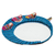 Cotton wall mirror, 'Quitapenas Moon' - Crescent-Shaped Cotton Wall Mirror with Worry Dolls (image 2c) thumbail