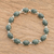 Jade link bracelet, 'Maya Ovals' - Oval Dark Green Jade Link Bracelet from Guatemala thumbail