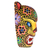 Wood mask, 'Jaguar Guardian' - Hand-Painted Wood Jaguar Mask from Guatemala (image 2c) thumbail