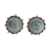 Jade button earrings, 'Sunrise in Antigua' - Green Jade Button Earrings Crafted in Guatemala thumbail