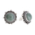 Jade button earrings, 'Sunrise in Antigua' - Green Jade Button Earrings Crafted in Guatemala (image 2d) thumbail