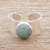 Jade single-stone ring, 'Maya Wrap in Apple Green' - Apple Green Jade Single-Stone Ring from Guatemala (image 2) thumbail