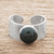 Jade single-stone ring, 'Maya Wrap in Dark Green' - Dark Green Jade Single-Stone Ring from Guatemala (image 2) thumbail