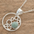 Jade pendant necklace, 'Form and Color' - Circle Motif Jade Pendant Necklace from Guatemala (image 2b) thumbail