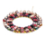Cotton wreath, 'Quitapena Happiness' - Cotton Worry Doll Wreath from Guatemala (image 2b) thumbail