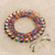 Cotton wreath, 'Quitapena Happiness' - Cotton Worry Doll Wreath from Guatemala (image 2j) thumbail