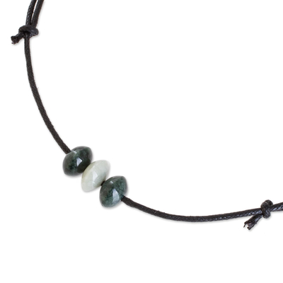 Halskette mit Anhänger aus Jadeperlen - Natürliche Jade-Perlen-Anhänger-Halskette aus Guatemala