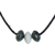 Jade beaded pendant necklace, 'Natural Luck' - Natural Jade Beaded Pendant Necklace from Guatemala (image 2c) thumbail