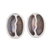 Sterling silver stud earrings, 'Raining Coffee' - Sterling Silver Coffee Bean Dangle Earrings from Guatemala thumbail