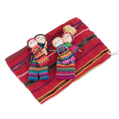 NOVICA The Worry Doll Gang Traditional Handmade Worry Dolls