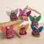 Cotton ornaments, 'Quitapenas Angels' (set of 6) - Cultural Cotton Angel Ornaments from Guatemala (Set of 6) (image 2b) thumbail