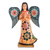 Wood sculpture, 'Angel of Prayer' - Floral Wood Praying Angel Sculpture from Guatemala (image 2a) thumbail