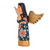 Wood sculpture, 'Angelic Reverence' - Hand-Painted Wood Angel Sculpture from Guatemala