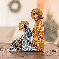 Featured review for Wood nativity sculpture, Sacred Love