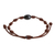 Jade pendant bracelet, 'Lovely Black' - Adjustable Oval Jade Pendant Bracelet from Guatemala (image 2d) thumbail
