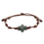 Jade pendant bracelet, 'Knot Cross' - Natural Jade Cross Pendant Bracelet from Guatemala (image 2c) thumbail