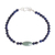 Jade and lapis lazuli beaded pendant bracelet, 'Cool Serenity' - Jade and Lapis Lazuli Beaded Pendant Bracelet from Guatemala thumbail