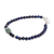 Jade and lapis lazuli beaded pendant bracelet, 'Cool Serenity' - Jade and Lapis Lazuli Beaded Pendant Bracelet from Guatemala (image 2c) thumbail