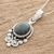 Jade pendant necklace, 'Praise Love' (1.5 inch) - Dark Green Jade Pendant Necklace from Guatemala (1.5 Inch)