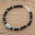 Jade and lava stone beaded pendant bracelet, 'Apple Green Mountain of Lava' - Apple Green Jade and Lava Stone Beaded Pendant Bracelet (image 2) thumbail