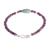Jade and amethyst beaded pendant bracelet, 'Garden of Delight' - Jade and Amethyst Beaded Pendant Bracelet from Guatemala (image 2c) thumbail