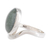 Jade cocktail ring, 'Mystery of the Earth' - Oval Apple Green Jade Cocktail Ring from Guatemala (image 2c) thumbail