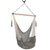 Cotton hammock swing, 'Forests' (single) - Forest Green and Eggshell Cotton Hammock Swing (Single)