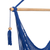 Cotton hammock swing, 'Simple Relaxation in Lapis' (single) - Handwoven Cotton Hammock Swing in Lapis (Single) (image 2c) thumbail
