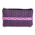 Handwoven clutch, 'Harmony of Color in Eggplant' - Recycled Handwoven Clutch in Eggplant from Guatemala