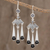 Jade chandelier earrings, 'Tz'ikin Nahual' - Bird-Themed Jade Chandelier Earrings from Guatemala (image 2) thumbail