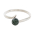Jade single-stone ring, 'Abstract Orb in Dark Green' - Round Jade Single-Stone Ring in Dark Green from Guatemala (image 2a) thumbail