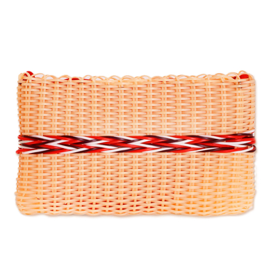 Recycled Woven Clutch in Buff from Guatemala