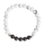 Men's howlite and agate beaded stretch bracelet, 'Grey Cosmos' - Men's Howlite and Agate Beaded Stretch Bracelet